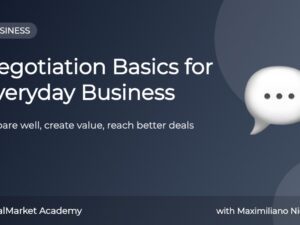 Negotiation Basics for Everyday Business — online course by CanalMarket Academy