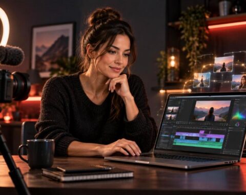 Video Automation with AI course - creator editing video with AI tools